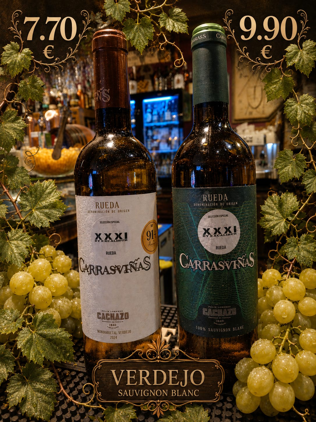 Carrasviñas Rueda Verdejo y Sauvignon Blanc, XXXI by Excalibur