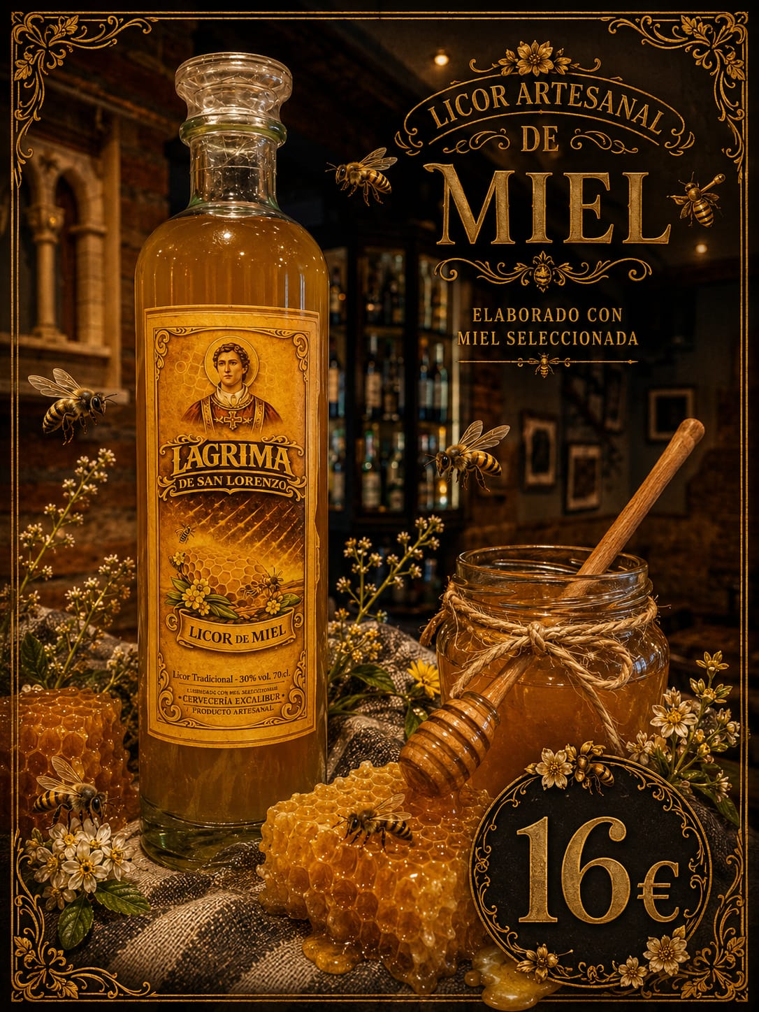 Licor de miel Lágrima de San Lorenzo
