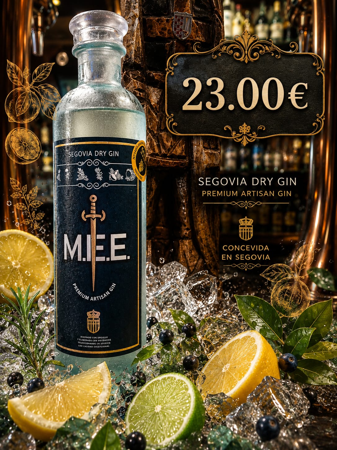 M.E.E. Segovia Dry Gin Premium Artisan Gin