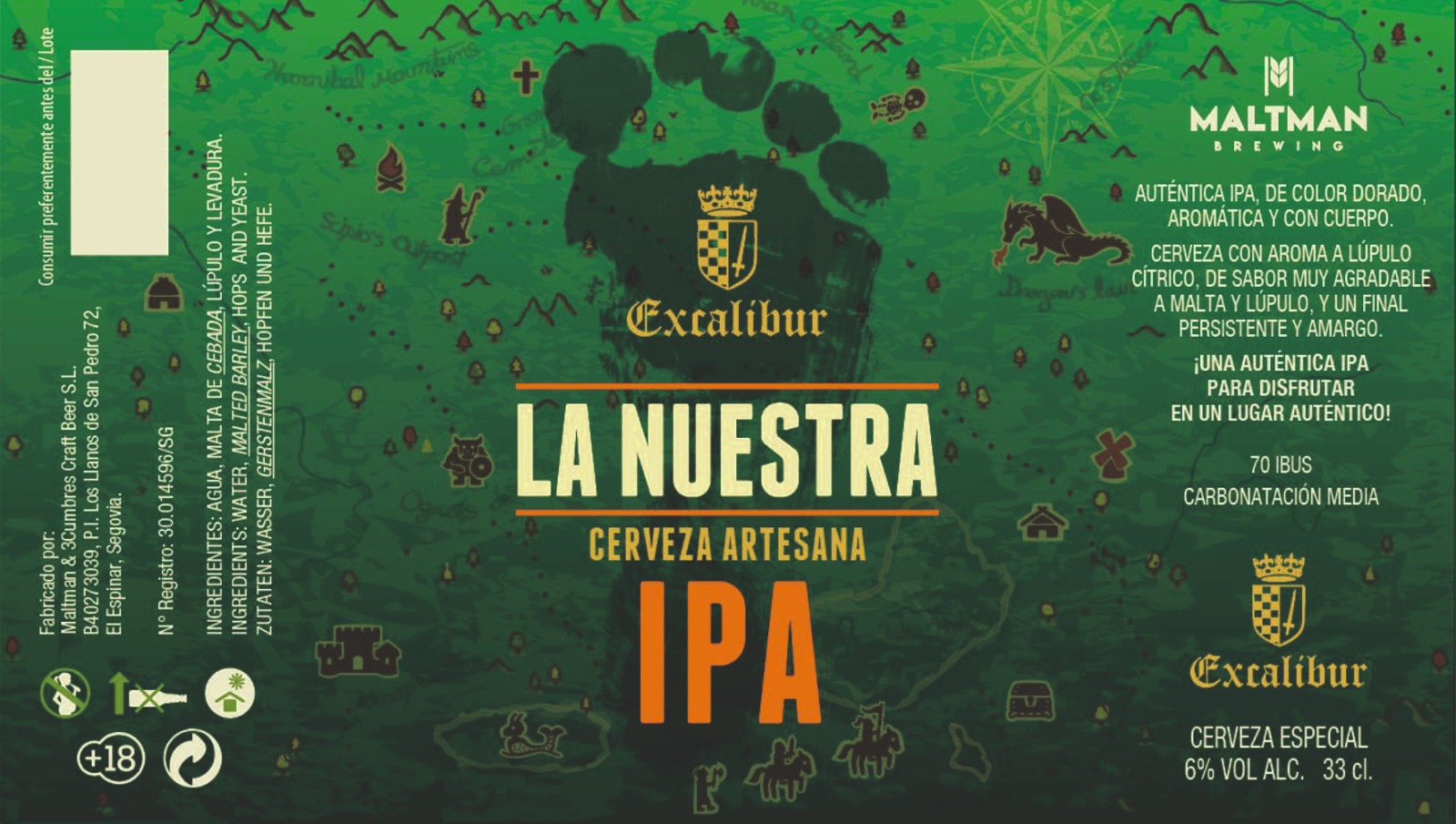 Etiqueta La Nuestra IPA