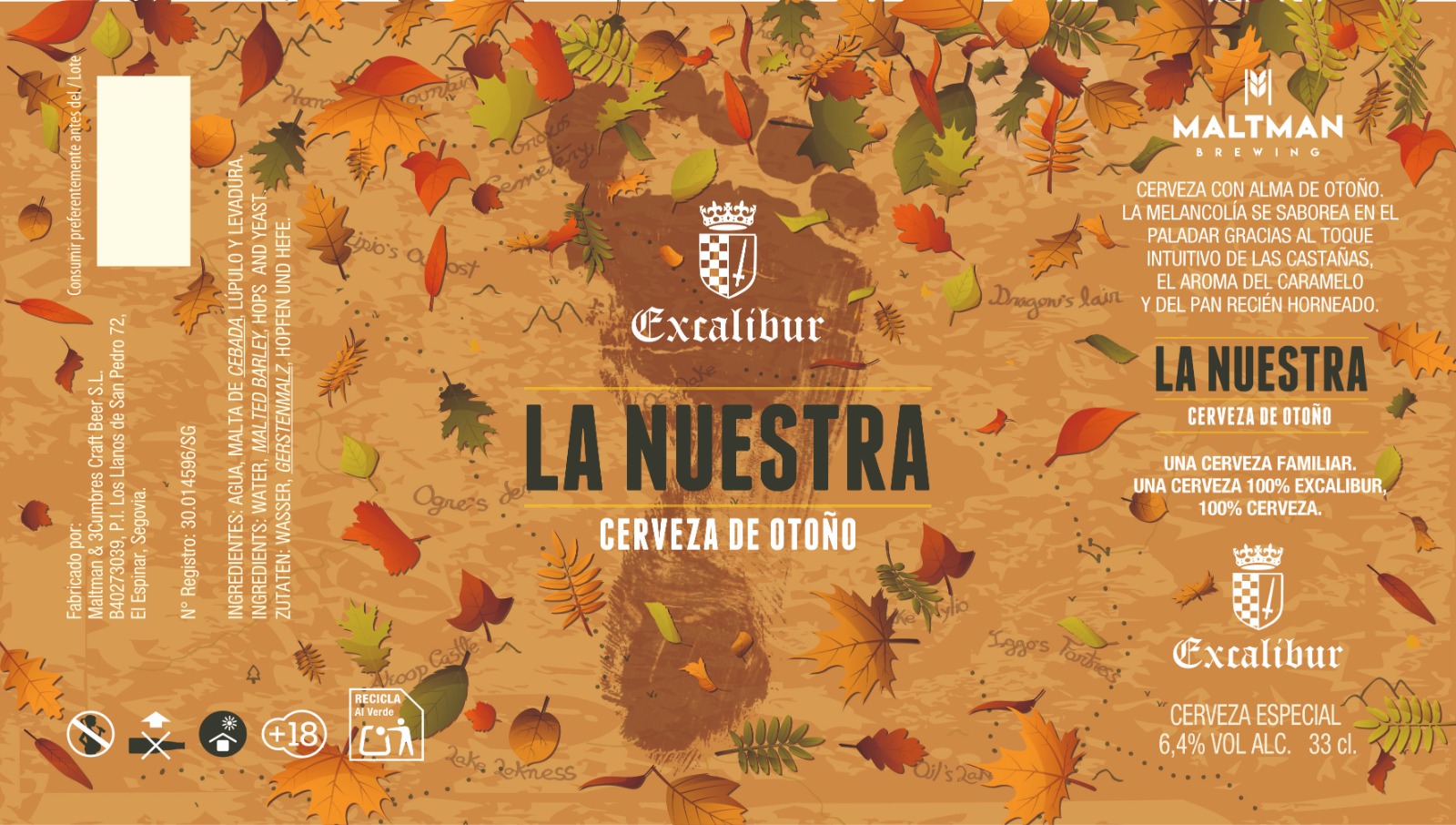 Etiqueta La Nuestra Cerveza de Otoño